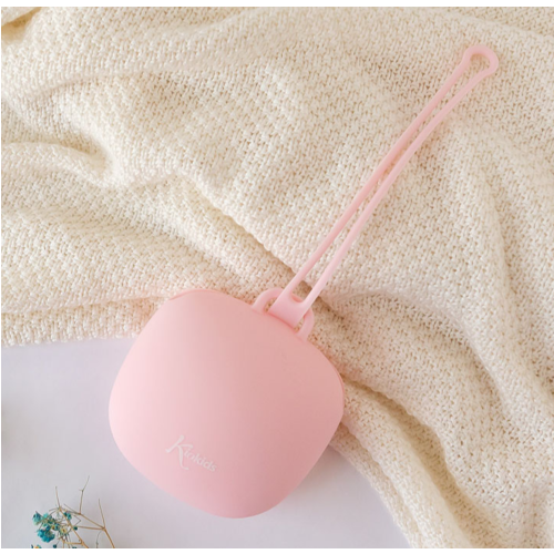 KIOKIDS PORTACHUPETES SILICONA ROSA