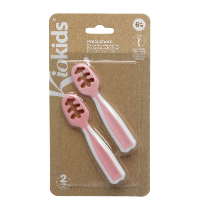 KIOKIDS CUCHARA ROSA 2 PIEZAS