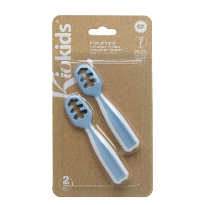 KIOKIDS CUCHARA AZUL 2 PIEZAS