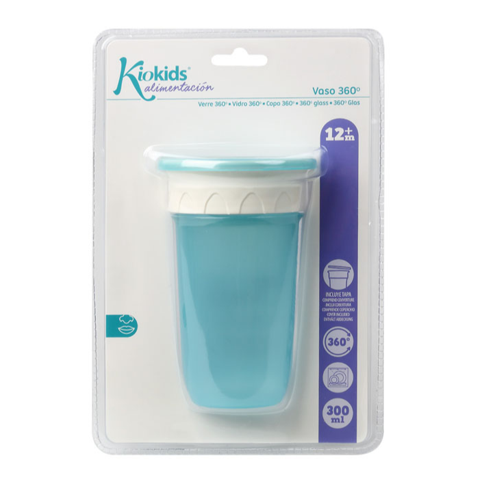 KIOKIDS VASO STEP 3 300ML AZUL