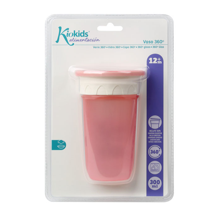 KIOKIDS VASO STEP 3 300 ML ROSA