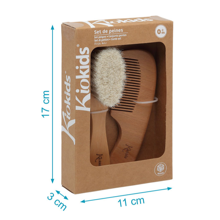 KIOKIDS SET PEINE MADERA 2U