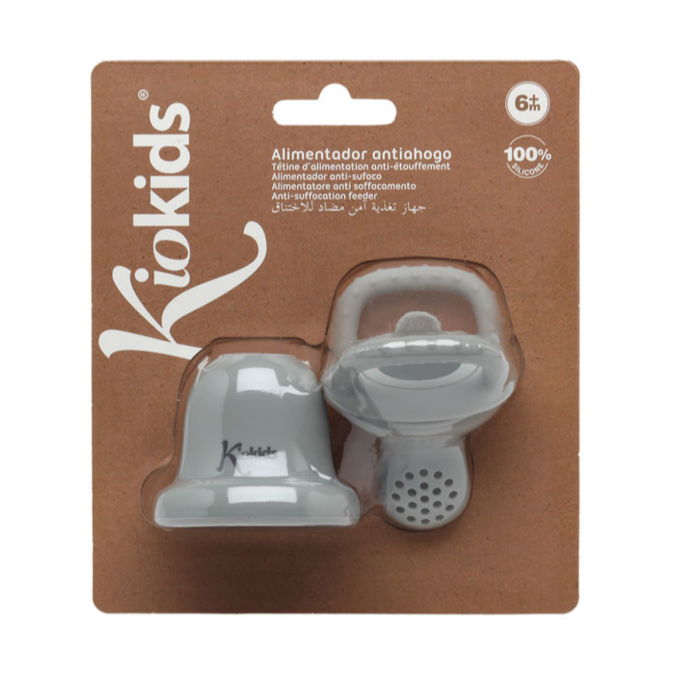 KIOKIDS RED ALIMENTARIA SILICONA GRIS