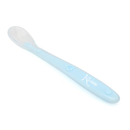 KIOKIDS CUCHARA SILICONA AZUL