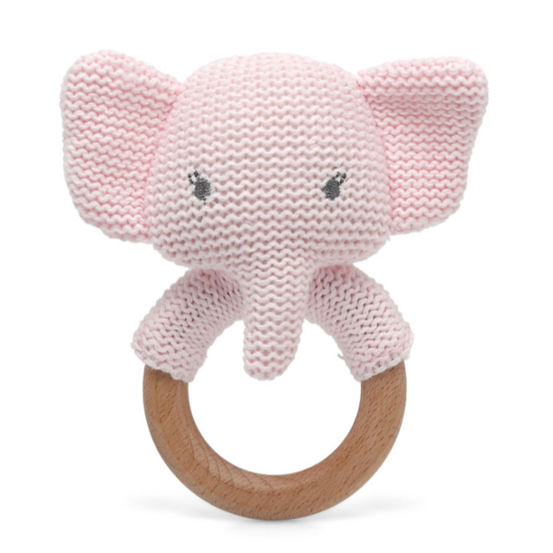 KIOKIDS ELEFANTE 13CM SONAJERO ALGODON