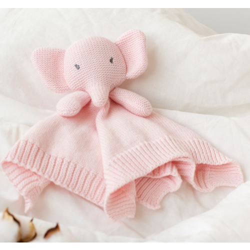KIOKIDS DUDU 25 CM ELEFANTE ALGODON ROSA