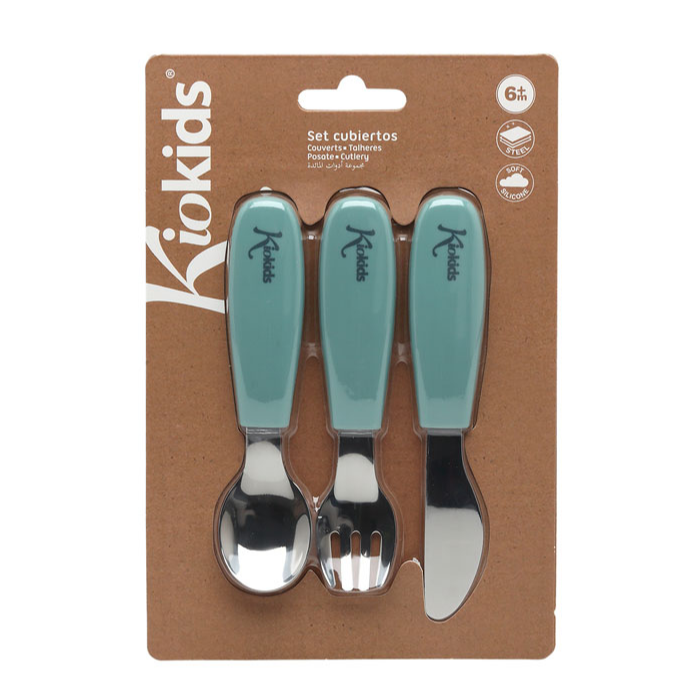KIOKIDS CUBIERTOS ACERO SALVIA