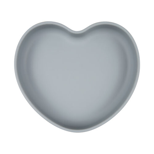 CANPOL BABIES PLATO SILICONA VENTOSA CORAZON AZUL
