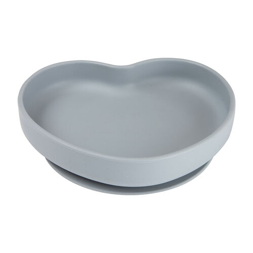 CANPOL BABIES PLATO SILICONA VENTOSA CORAZON AZUL