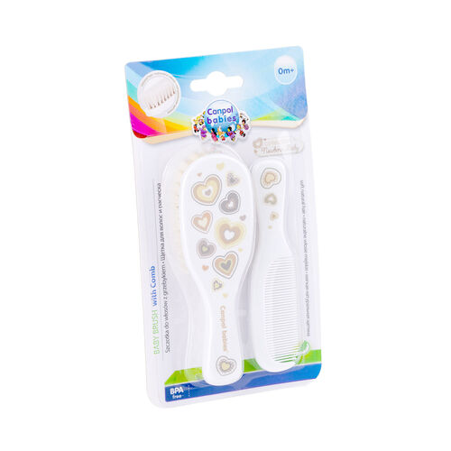 CANPOL BABIES PEINE Y CEPILLO NEWBORN BLANCO
