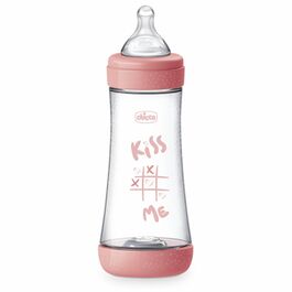 CHICCO BIBERON PERFECT5 4M +300ML SIL ROSA