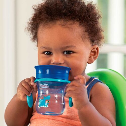 CHICCO VASO PERFECT 360 AZUL 12M+ 200ML