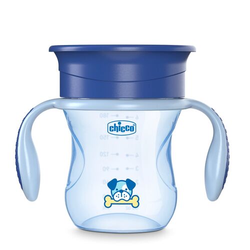 CHICCO VASO PERFECT 360 AZUL 12M+ 200ML