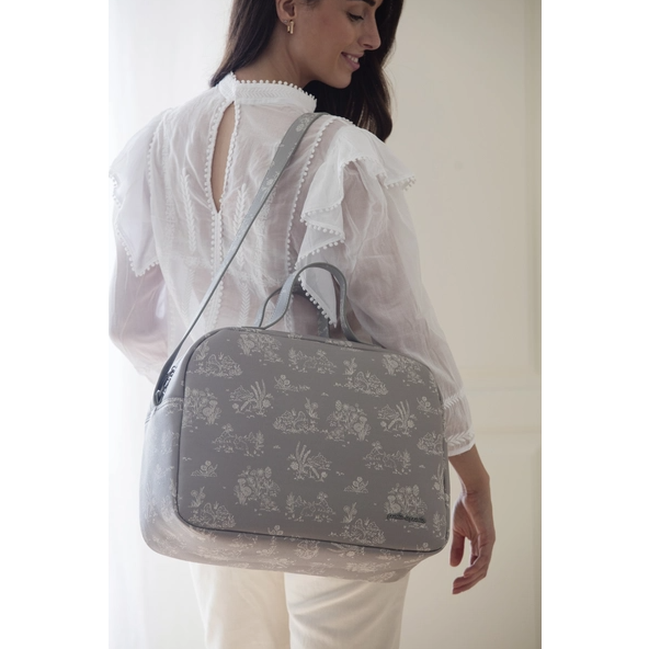 PASITO A PASITO BOLSA CANASTILLA TOILE DE JOUY FOREST