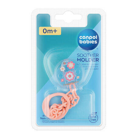 CANPOL BABIES CADENA SUJETACHUPETES NEWBORN ROSA