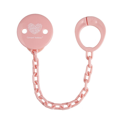 CANPOL BABIES CADENA SUJETACHUPETES PASTELOVE ROSA