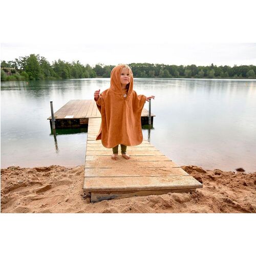 LASSIG PONCHO BAÑO TERRY CARAMEL