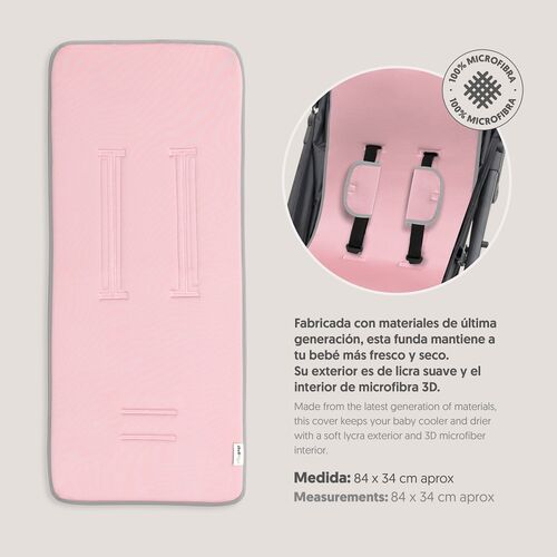 INTERBABY COLCHONETA LISO ROSA
