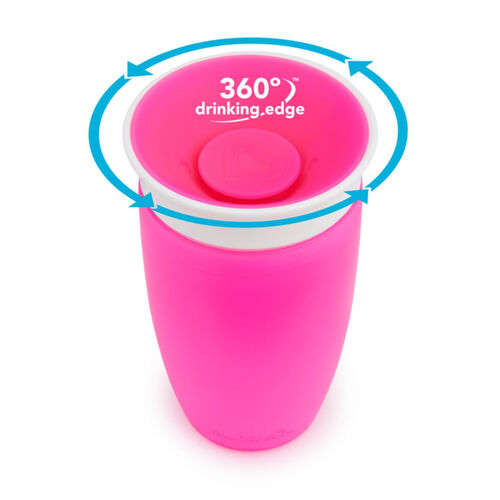 MUNCHKIN VASO MIRACLE 360 295ML ROSA