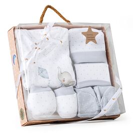 INTERBABY SET REGALO 5 PCS ELEFANTITO GRIS