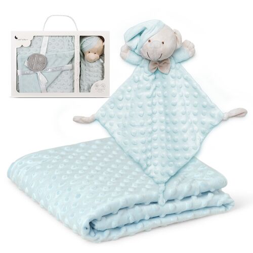 INTERBABY MANTA BURBUJA+DOUDOU OSITO VERDE