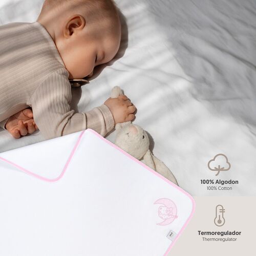 INTERBABY GASA BORDADA ROSA