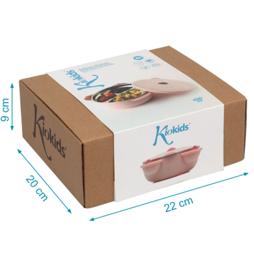 KIOKIDS CUENCO TÉRMICO 450ML ACERO INOXIDABLE ROSA