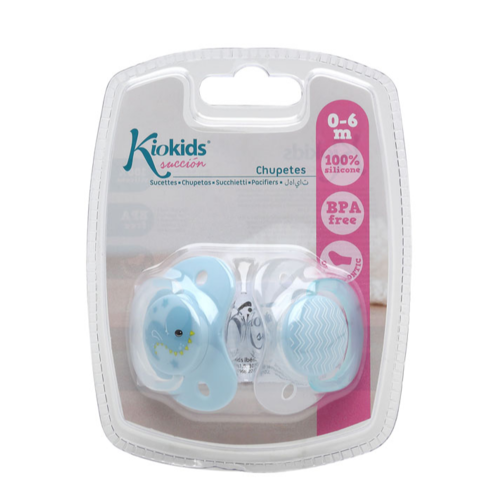 KIOKIDS  CHUPETE DINOSAURIO 2U +6M