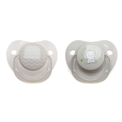 KIOKIDS CHUPETE GRIS 2U +18 M