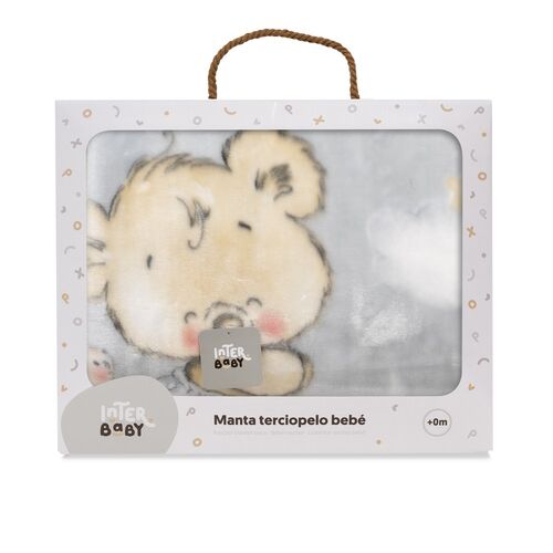 INTERBABY MANTA RACHEL OSITO NUBE GRIS