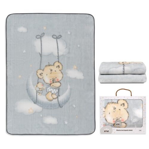 INTERBABY MANTA RACHEL OSITO NUBE GRIS