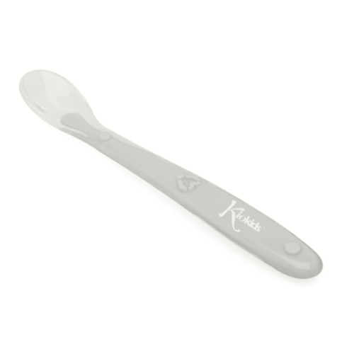 KIOKIDS CUCHARA SILICONA GRIS