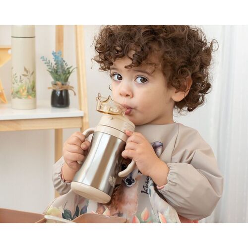 KIOKIDS TAZA ENTRENAMIENTO 280ML BEIGE
