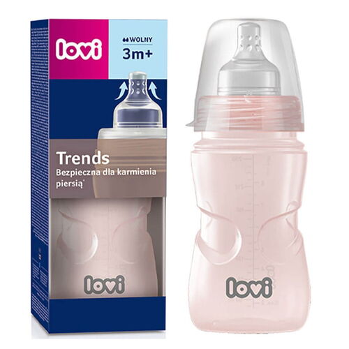 LOVI BIBERON TRENDS 250ML ROSA