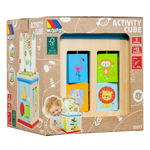 MOLTO CUBO ACTIVIDADES WOODEN 5 EN 1