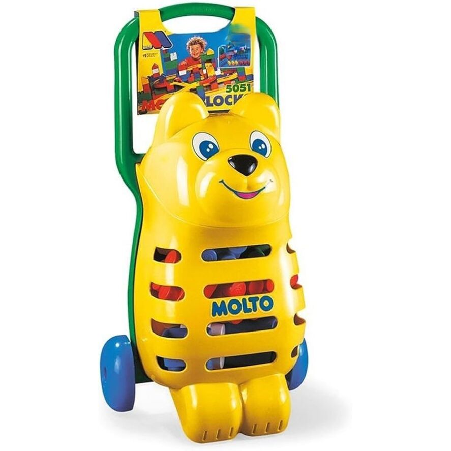 MOLTO BEAR BLOCKS TROLLEY 15 PCS