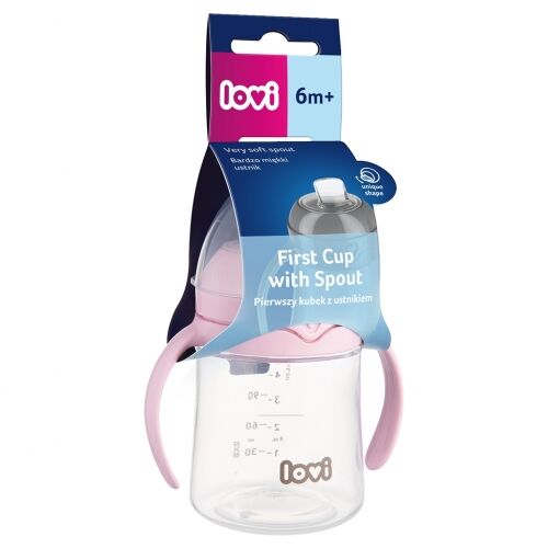 LOVI PRIMERA TAZA BOQUILLA 150 ML ROSA