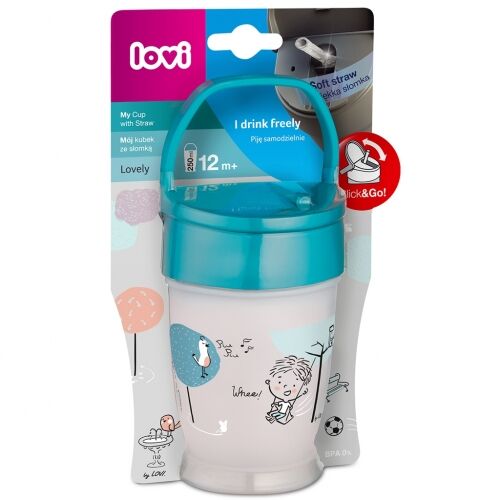 LOVI MI VASO PAJITA CLICK&GO LOVELY BOY 250ML