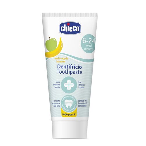 CHICCO PASTA DENTAL MANZANA-PLATANO 6-24M