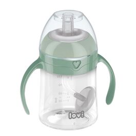 LOVI PRIMERA TAZA PAJITA LASTRADA 150 ML VERDE