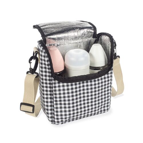 WALKING MUM BOLSA TERMICA I LOVE VICHY NEGRO