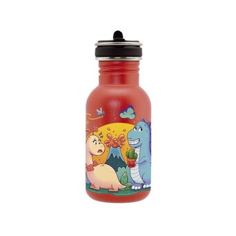 LAKEN BOTELLA ACERO 0.5 L TAPON FLOW DINOS LOVE
