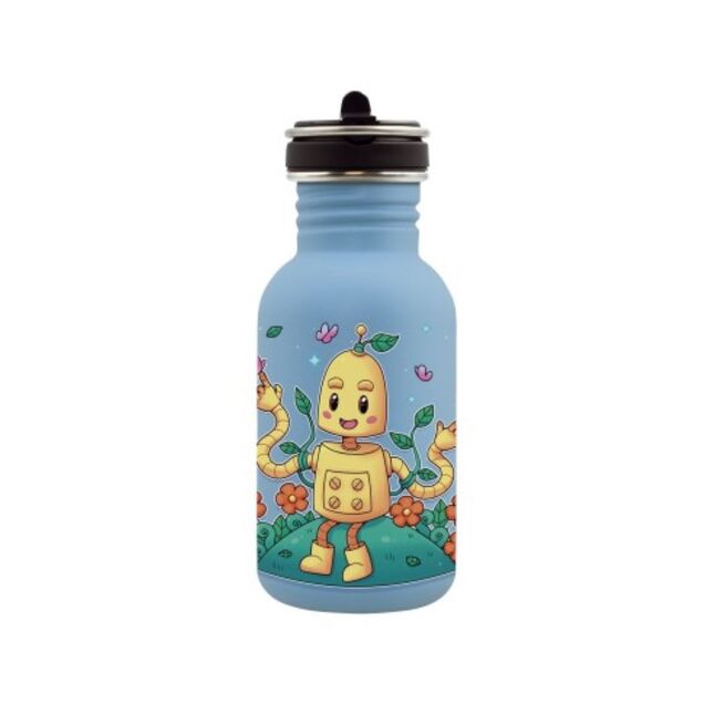 LAKEN BOTELLA ACERO 0.5L TAPON FLOW ECO ROBOT