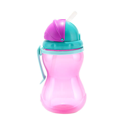 CANPOL BABIES SPORT CUP FLIP-TOP STRAW 370 ML PINK