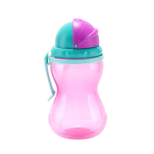 CANPOL BABIES SPORT CUP FLIP-TOP STRAW 370 ML PINK