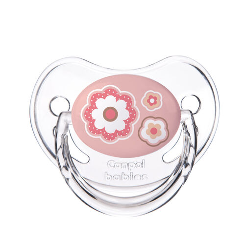 CANPOL BABIES CHUPETE SILICONA ANATOMICO 0-6M NEWBORN PINK FLOWERS