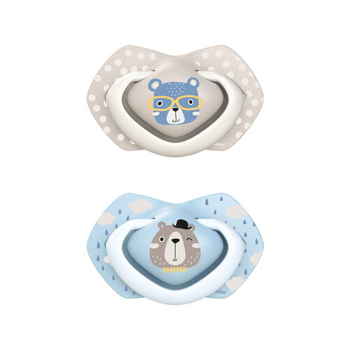 CANPOL BABIES PACK CHUPETES SIL BONJOUR PARIS AZUL +18M