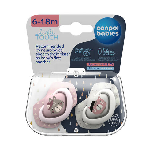 CANPOL BABIES PACK CHUPETES SIL BOJOUR PARIS ROSA 6-18M