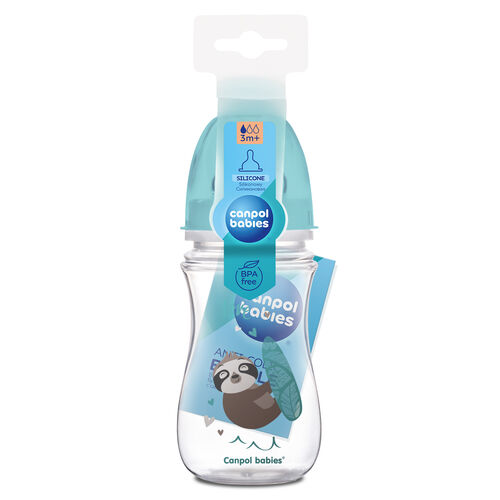 CANPOL BABIES BIBERON ANTICOLICO 240ML EASY START EXOTIC ANIMAL