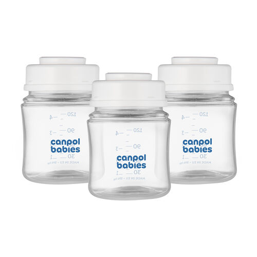 CANPOL BABIES SET 3 BOTES LECHE MATERNA 120 ML